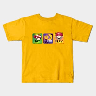 Eat Sleep Play Gamer Kids T-Shirt